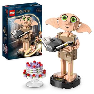 LEGO 21034 Architecture Skyline Model Building Set, London Eye, Big Ben, Tower Bridge Collection, Office & 76421 Harry Potter Dobby the House-Elf Set, Movable Iconic Figure Model