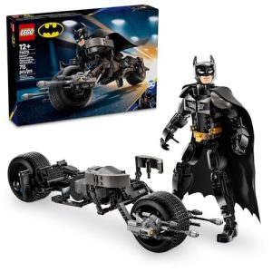 LEGO DC Batman Construction Figure & The Bat-Pod Bike Building Toys – Batman Action Figure from The Dark Knight for Boys & Girls, Ages 12+ – Superhero Gift Ideas for Kids – 76273