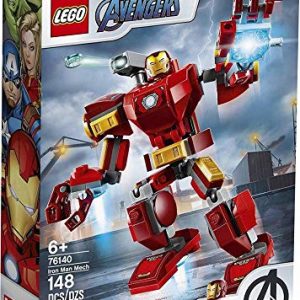 LEGO Marvel Avengers Iron Man Mech 76140 Kids’ Superhero Mech Figure, Building Toy with Iron Man Mech and Minifigure, New 2020 (148 Pieces)