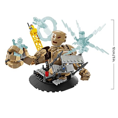 LEGO Marvel Spider-Man vs. Sandman: Final Battle, No Way Home Set, Super Hero Building Toy for Kids, Boys & Girls with Action Figure, plus Lizard and Electro Minifigures, Gift Idea 76280 - Image 4