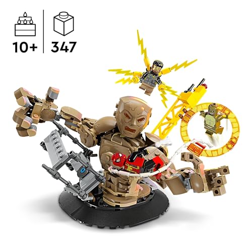 LEGO Marvel Spider-Man vs. Sandman: Final Battle, No Way Home Set, Super Hero Building Toy for Kids, Boys & Girls with Action Figure, plus Lizard and Electro Minifigures, Gift Idea 76280 - Image 5