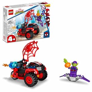 LEGO Marvel Spidey And His Amazing Friends Miles Morales: Spider-Man’s Techno Trike 10781 Building Kit; Miles Morales Set Makes a Fun Gift Idea for Kids Aged 4+ Who Love Super-Hero Play (59 Pieces)