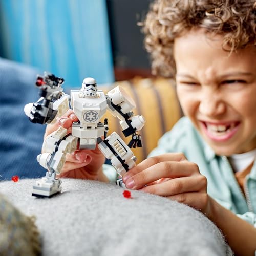LEGO Star Wars Stormtrooper Mech Set, Buildable Action Figure Model with Jointed Parts, Minifigure Cockpit and Large Stud-Shooter, Collectible Toy for Kids Aged 6 and Up 75370 - Image 3