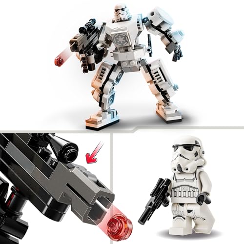 LEGO Star Wars Stormtrooper Mech Set, Buildable Action Figure Model with Jointed Parts, Minifigure Cockpit and Large Stud-Shooter, Collectible Toy for Kids Aged 6 and Up 75370 - Image 5