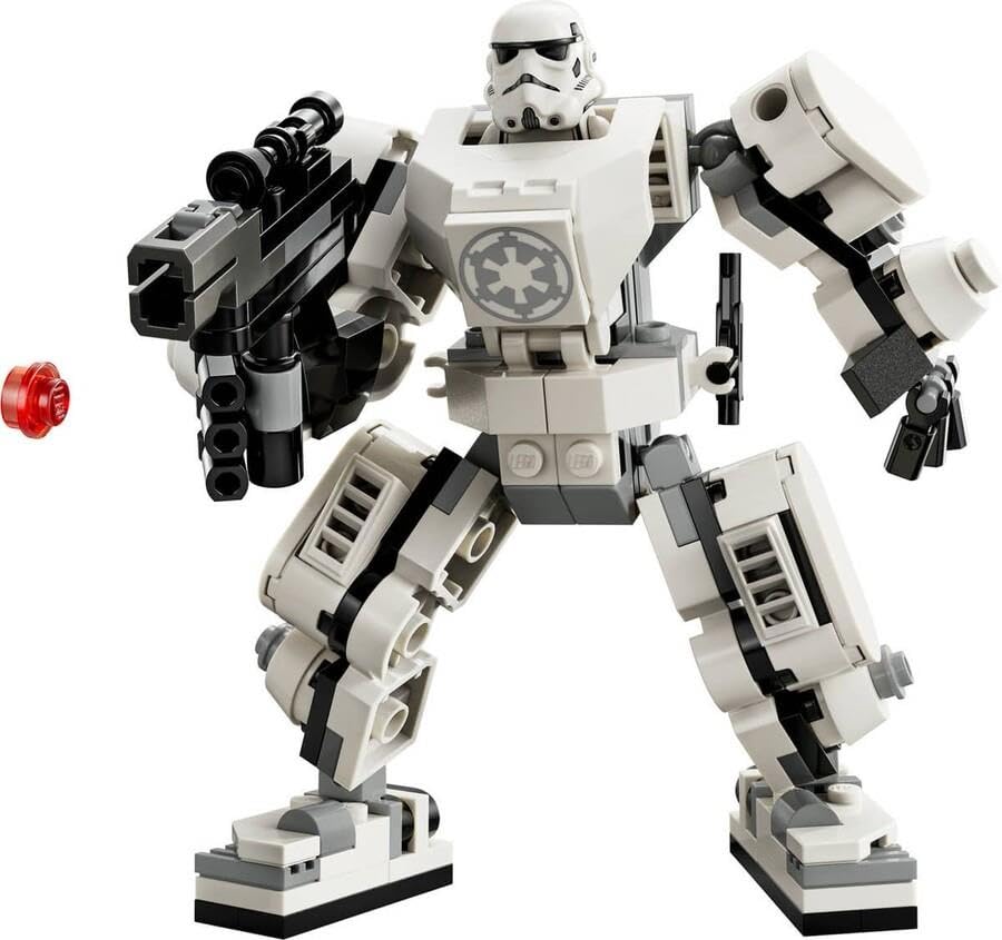 LEGO Star Wars Stormtrooper Mech Set, Buildable Action Figure Model with Jointed Parts, Minifigure Cockpit and Large Stud-Shooter, Collectible Toy for Kids Aged 6 and Up 75370 - Image 6