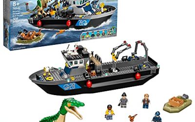 LEGO Jurassic World Baryonyx Dinosaur Boat Escape 76942 Building Kit; Cool Toy Playset for Creative Kids; New 2021 (308 Pieces), Multicolor