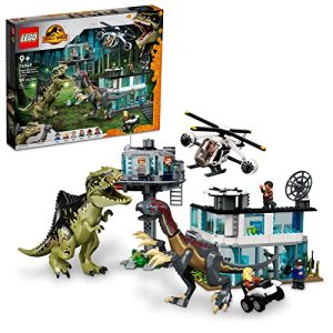 LEGO Jurassic World Giganotosaurus & Therizinosaurus Attack 76949 Building Toy Set; Fun for Kids Aged 9 and up (658 Pieces)